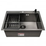 Мойка кухонная Arfeka Eco Black с коландером AR 001 и дозатором AR DS 11 Мойка кухонная Arfeka Eco Black с коландером AR 001 и дозатором AR DS 11